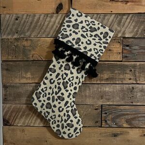 Leopard Animal Print Christmas Stocking